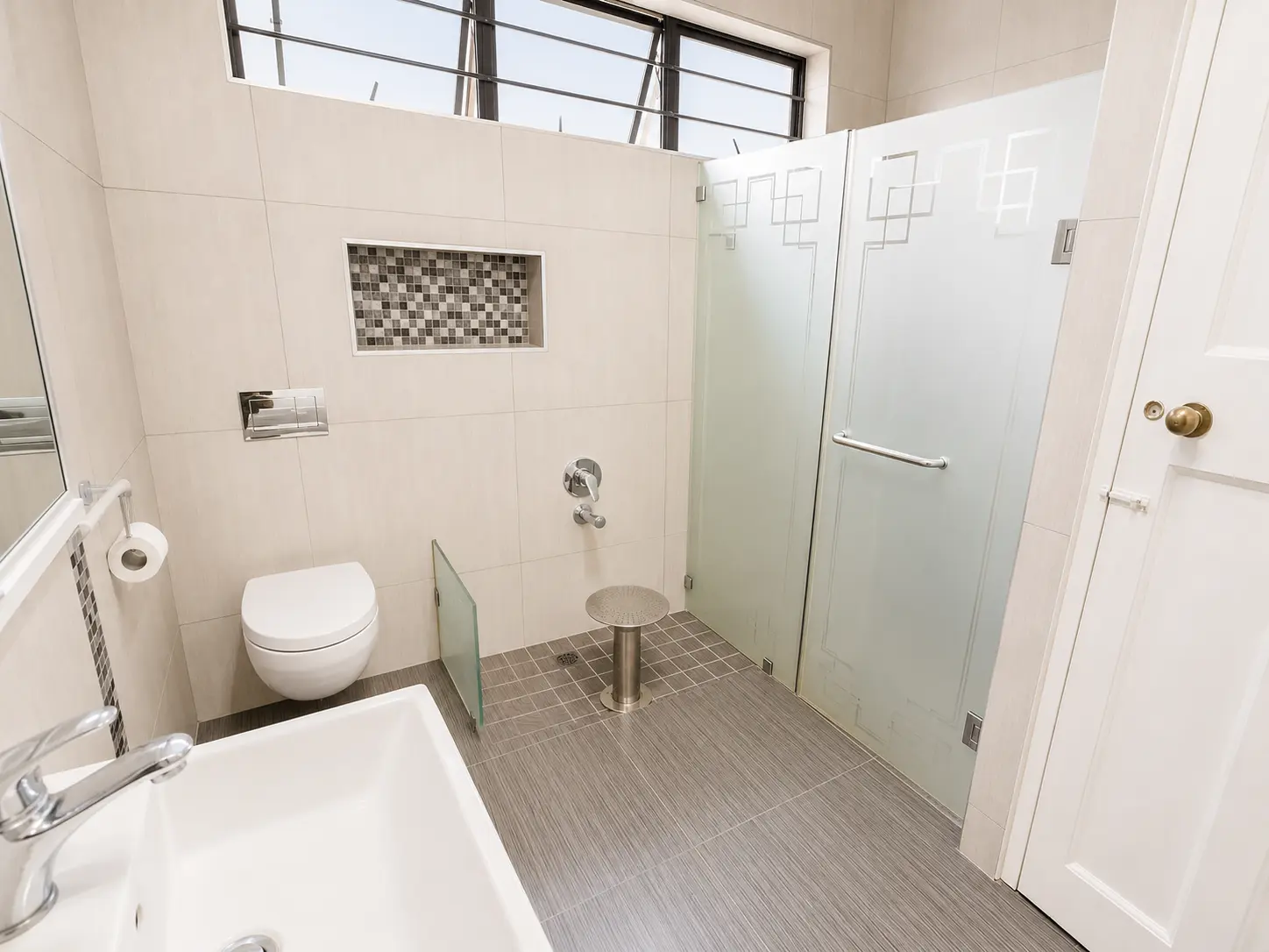 Guest bathroom with walk in shower